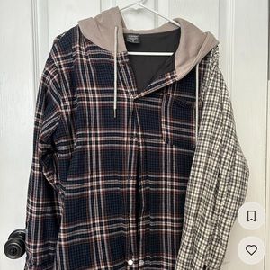 Vintage Two toned wind breaker flannel/ size XL/ men’s